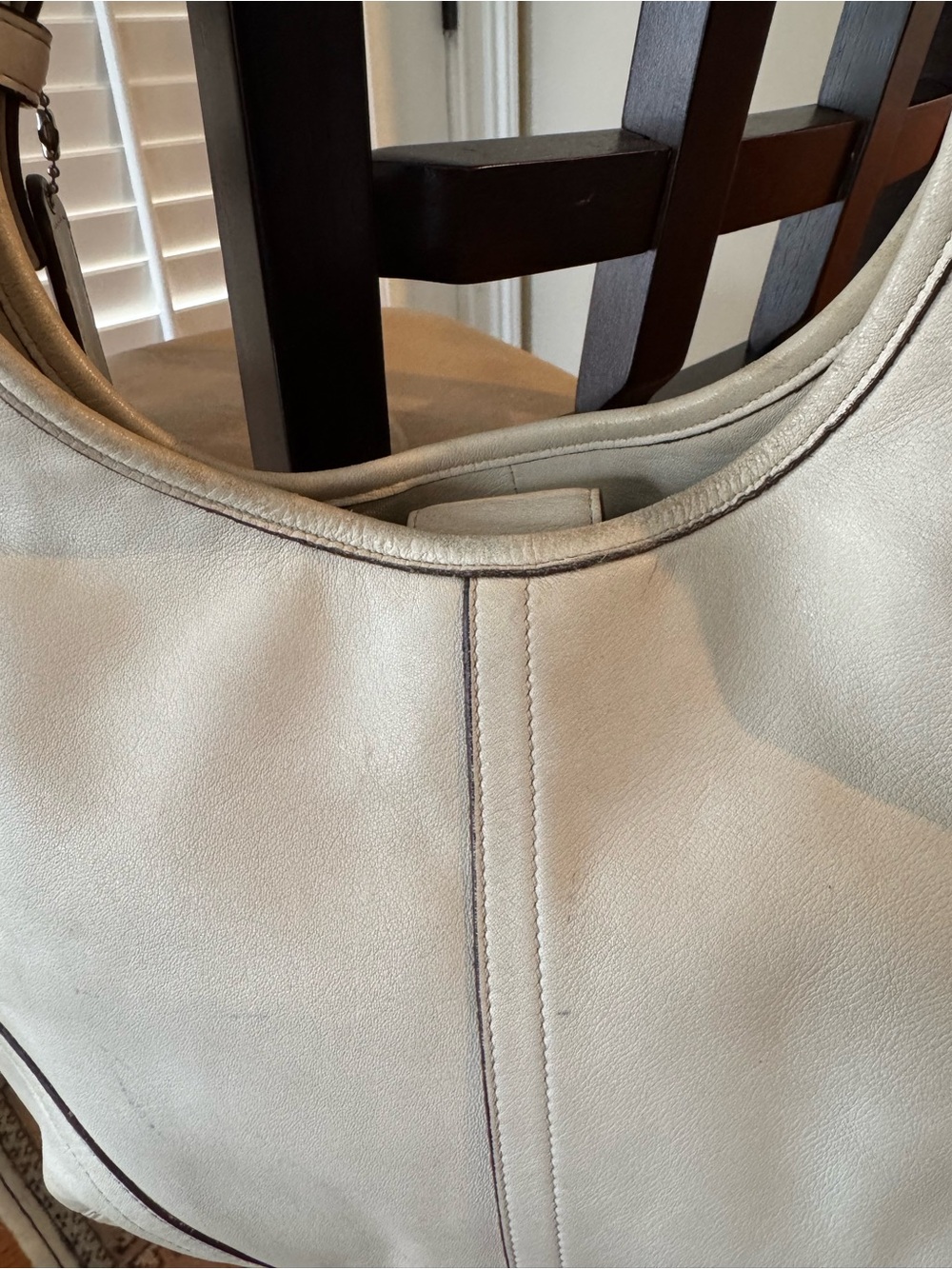 Vintage 2003 COACH Legacy SoHo
Hobo #9249 Leather Eggshell Handbag - Picture 15 of 15